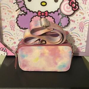 Pastel Tie-Dye Crossbody Camera Bag